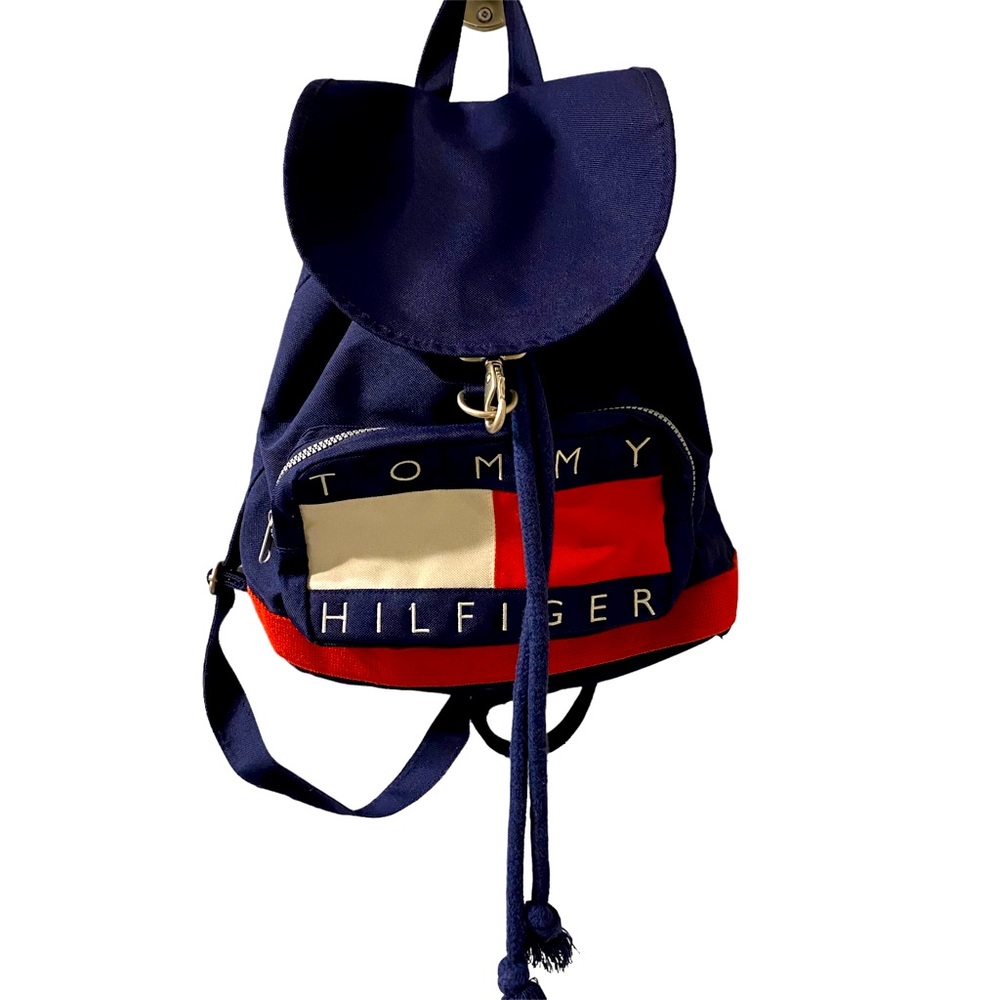 Rare 90s Vintage Tommy Hilfiger backpack - Picture 1 of 9